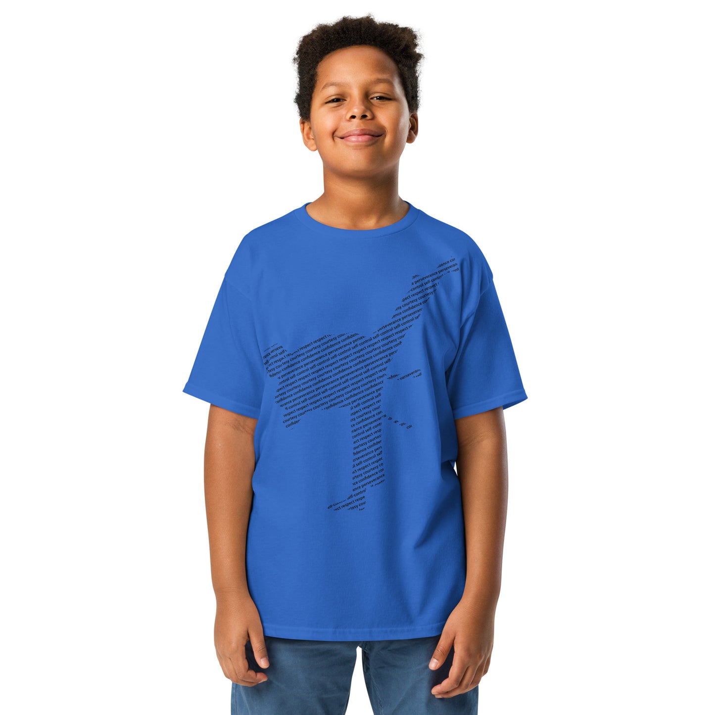 Kicking with Confidence T-shirt (Youth) (Black Logo)