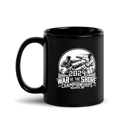 2024 War at the Shore Black Glossy Mug